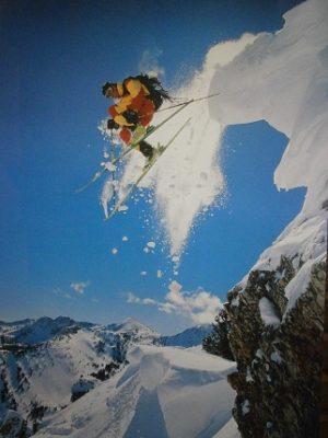 Skier Jump Poster