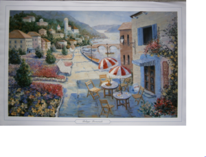 Bellagio Promenade Italy Poster