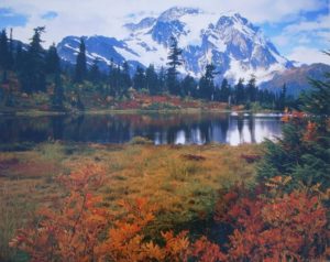 Lake Mountains Mini Poster