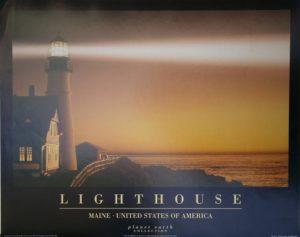 Lighthouse Maine United States Of America Mini Poster