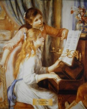 Pierre-Auguste Renoir - Two Girls At The Piano Mini Poster