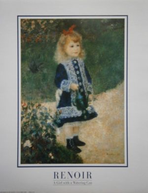 Pierre-Auguste Renoir - A Girl With A Watering Can Mini Poster