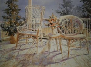 Verandah Chairs Mini Poster