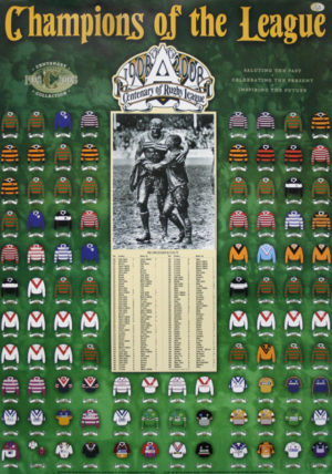 Champions of the League 1908-2008 A Centenary of Rugby League Sports Print