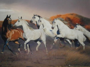 Running Horses Mini Poster