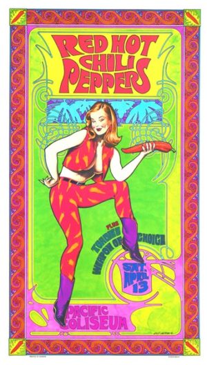 Bob Masse - Red Hot Chili Peppers Pacific Coliseum Tour Poster Art Print