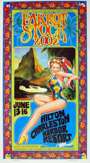 Bob Masse - Parrot Stock Jimmy Buffet Parrot Heads Fan Club Tour Poster Art Print