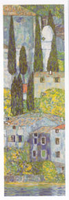 Gustav Klimt - Church At Cassone On Lake Garda Art Print