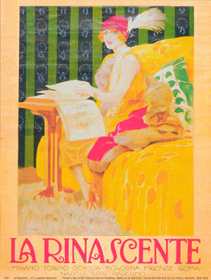 VG Leopoldo Metlicovitz - La Rinescente 1913 Art Print