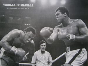 Muhammad Ali vs Joe Frazier Thrilla In Manilla Sept. 30th 1975 Mini Poster