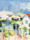 August Macke - White House 1914 Art Print