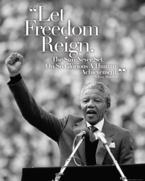 Nelson Mandela Speech Mini Poster