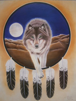 Wolf Shield Mini Poster