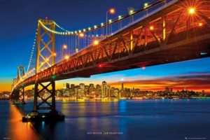 San Francisco Bay Bridge Poster