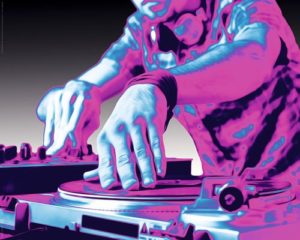 Turntables DJ Mini Poster
