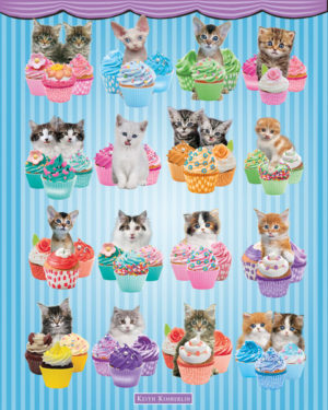 Keith Kimberlin - Kittens Cupcakes Mini Poster