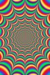 Fractal Illusion Rainbow Poster