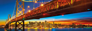 San Francisco Bay Bridge Slim Poster