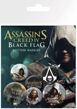 Assassin's Creed Black Flag Badge 6 Pack