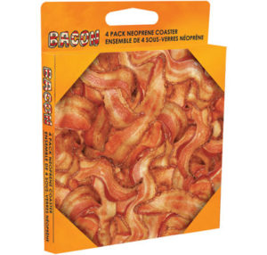 Bacon (Set of 4 neoprene drinks coasters)
