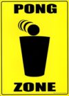 Pong Zone Tin Sign