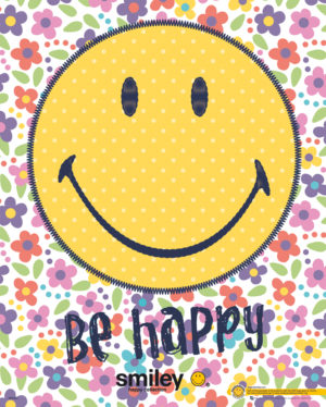 Be Happy Smiley Mini Poster