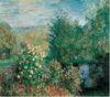 Claude Monet - Quiet Corner In The Garden Of Montgeron Art Print