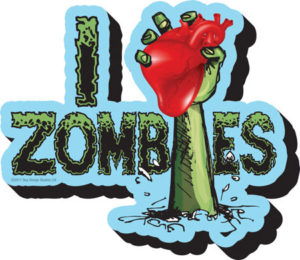 Zombies I Love Magnet