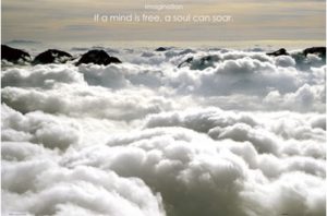 Imagination Clouds Poster