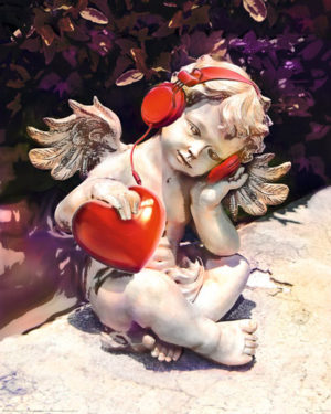 Listen to your Heart Cupid Mini Poster