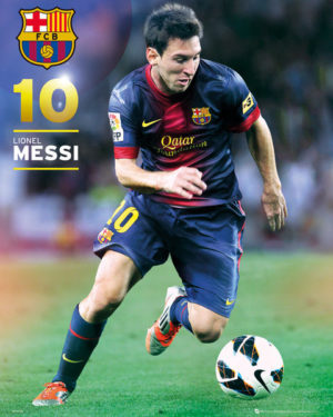Barcelona Messi Action Mini Poster