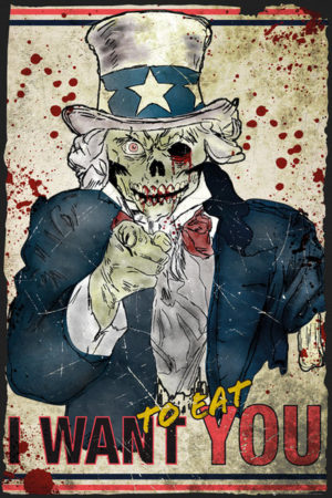 Zombie Uncle Sam Poster