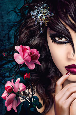 Midnight Rose Giant Art Print