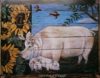 Sunflower Pig Mini Poster