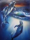 Oceanic Sunset Mini Poster