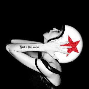 Rock and Roll Addict Glitter Photographic Print