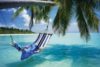 Tropical Beach Hammock Poster