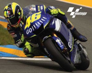 Moto GP Valentino Rossi Horizontal Motorbike Mini Poster