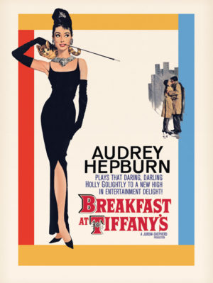 Audrey Hepburn Breakfast at Tiffany's Cover Art Print
