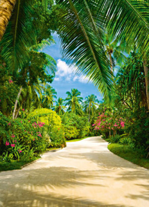 Tropical Pathway Mural 4 PART