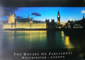 London The Houses of Parliament Poster