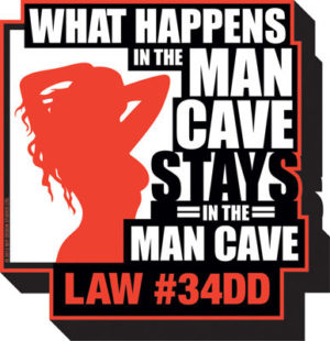 Man Cave Woman Magnet