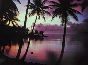 Tropical Sunset Poster