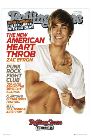 Rolling Stone Cover Zac Efron Poster