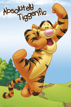 Winne The Pooh Tigger Absolutely Tiggerific Poster