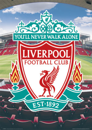 Liverpool Crest Stadium Poster