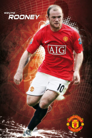 Manchester United Wayne Rooney Poster