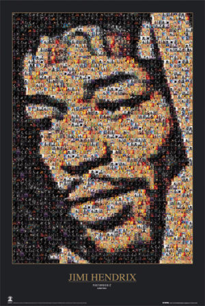 Jimi Hendrix Mosaic Poster
