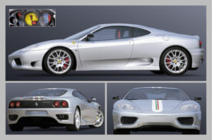 Ferrari Stradale Car Poster