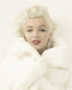 Marilyn in Mink Mini Poster